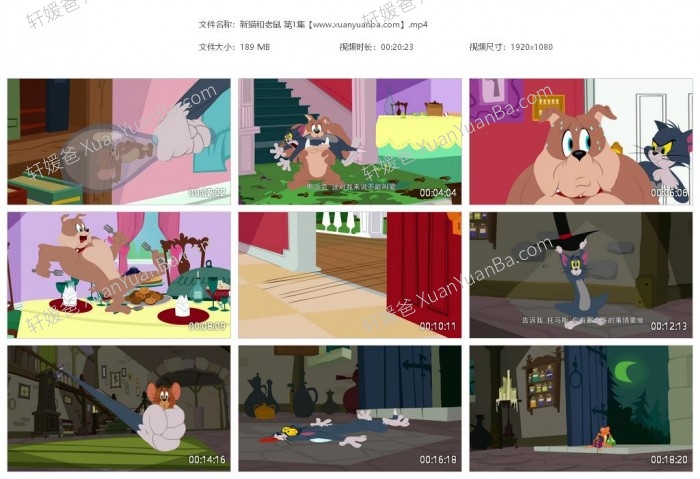 《新猫和老鼠 The Tom And Jerry Show》 中文版第一季全26集MP4视频 百度网盘下载
