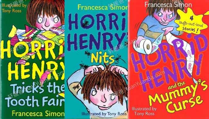 《Horrid Henry 1-23》23册有趣的儿童小说章节书MP3音频+PDF 百度云网盘下载