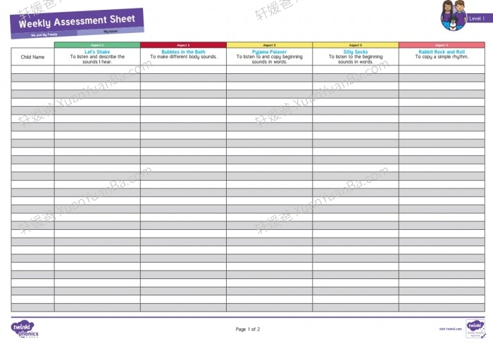 《Twinkl Phonics 1-6》小学英语自然拼读综合练习包6个级别含课件PDF 百度网盘下载