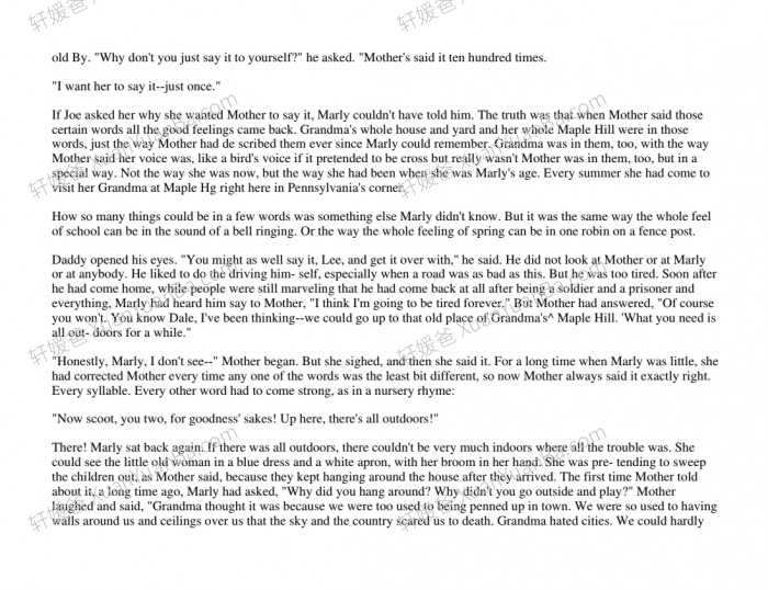 《枫树山的奇迹 Miracles on maple hill》英文有声书章节PDF电子书+MP3音频 百度网盘下载