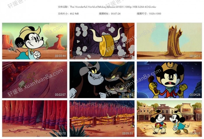 《The Wonderful World of Mickey Mouse》 米老鼠的奇妙世界 第1-2季 MKV视频 百度云网盘下载