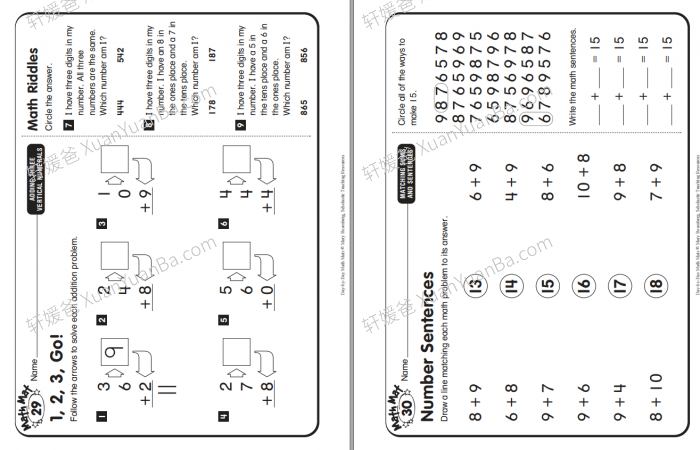 《Day-By-Day Math Mats G1-G2》209页英文数学练习册含答案PDF 百度云网盘下载
