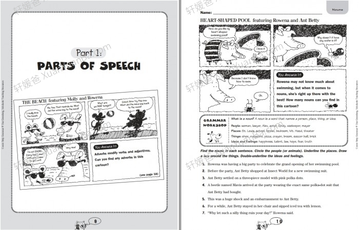 《Comic-Strip Grammar》40副漫画语法英文练习册含答案PDF 百度云网盘下载