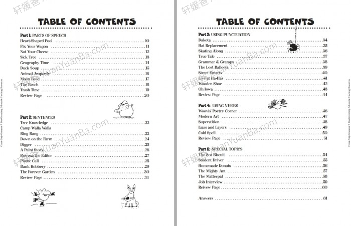 《Comic-Strip Grammar》40副漫画语法英文练习册含答案PDF 百度云网盘下载