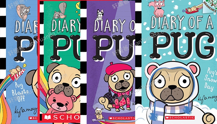 《哈巴狗日记 Diary of a Pug Series 1-4》5-9岁 桥梁章节英文漫画PDF 百度云网盘下载