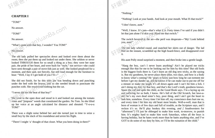 《汤姆索亚历险记和哈克贝利费恩历险记 The Complete Tom Sawyer》英文原版章节有声书读物音频+PDF 百度云网盘下载