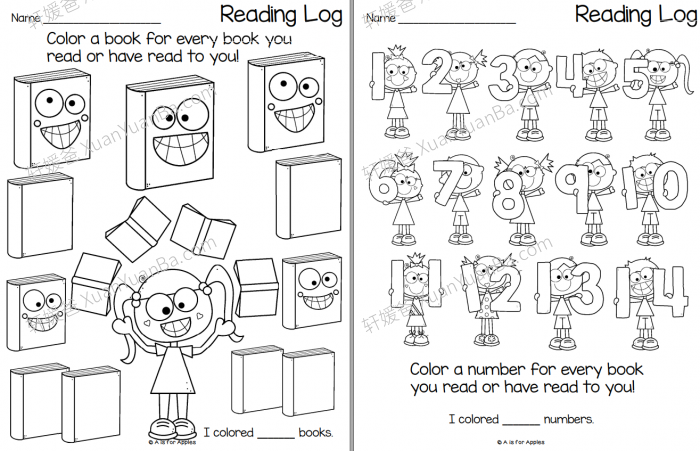 《Differentiated reading logs for whole year 阅读日志》82页阅读打卡记录表PDF  百度云网盘下载