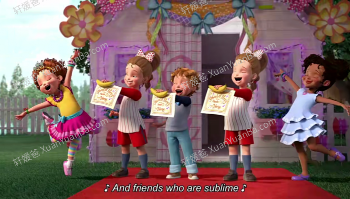 《Fancy Nancy漂亮的南希》105集迪士尼英语动画片第1/2/3季全高清英文动画片MP4视频  百度网盘下载