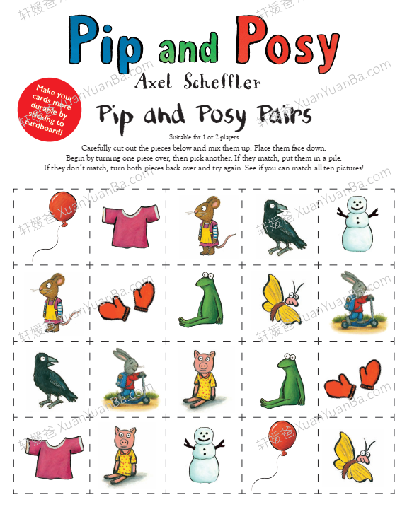 《Pip and posy 波西和皮普》BBC英文启蒙动画片MP4视频+音频+PDF绘本  百度云网盘下载