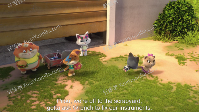 《44 Cats 四喜猫》52集中英文版第1\2季英文启蒙MP4视频 百度云网盘下载