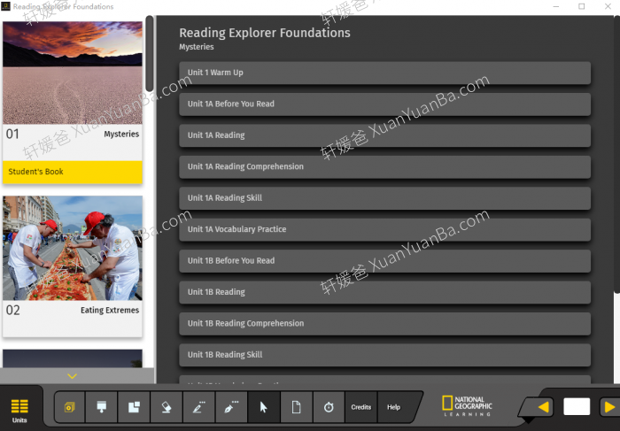 《Reading Explorer 3rd Classroom Presentation Tools》第三版教师老师白板软件F12345全套级别 百度网盘下载
