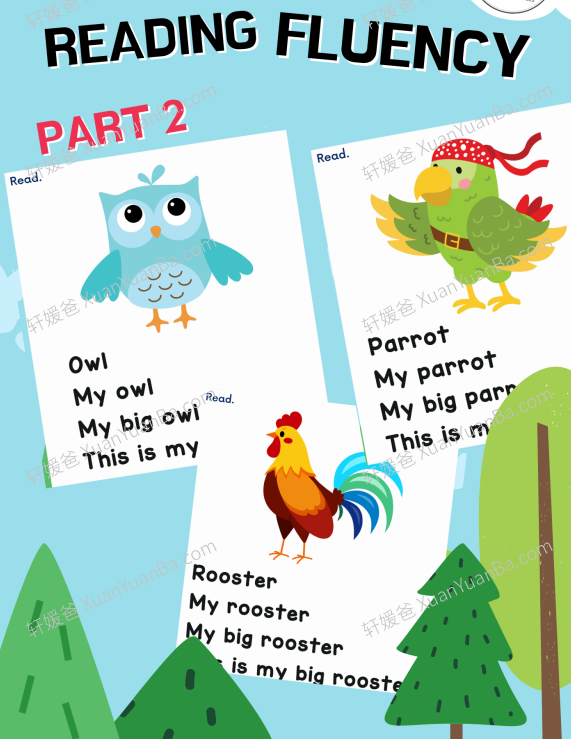 《Reading Fluency Worksheets》高频词小短文四个级别52页PDF 百度网盘下载