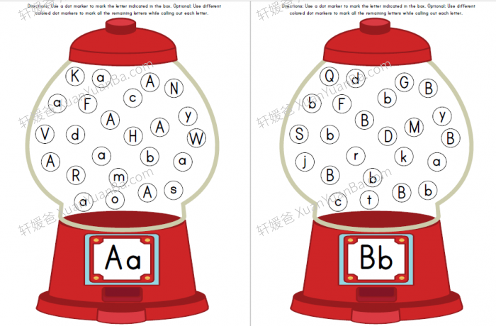 《26个英文字母配对游戏练习纸》英语启蒙PDF 百度云网盘下载