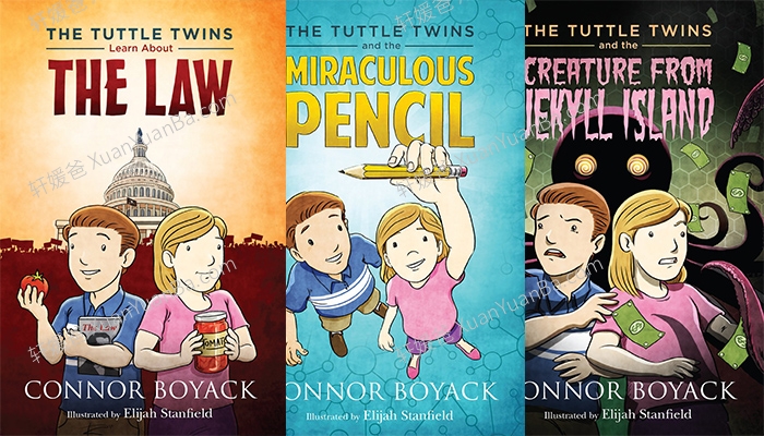 《塔特尔双胞胎 The Tuttle Twins Series 1-11册》6-10岁英文原版章节有声书读物音频+PDF 百度云网盘下载