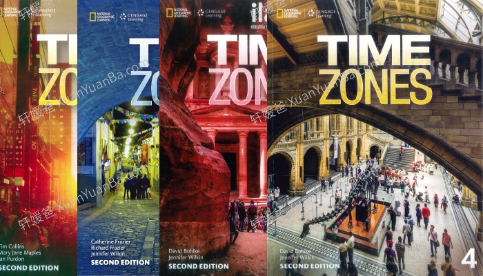 《小托福官方推荐教材 Time Zone 2e 第二版 1-4级》白板软件+学生用书+教师用书+音频+视频PDF 百度云网盘下载