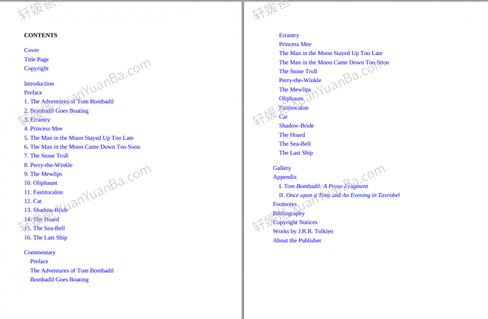 《汤姆·庞巴迪历险记 The Adventures of Tom Bombadil》原版英文有声书音频MP3音频+PDF 百度云网盘下载