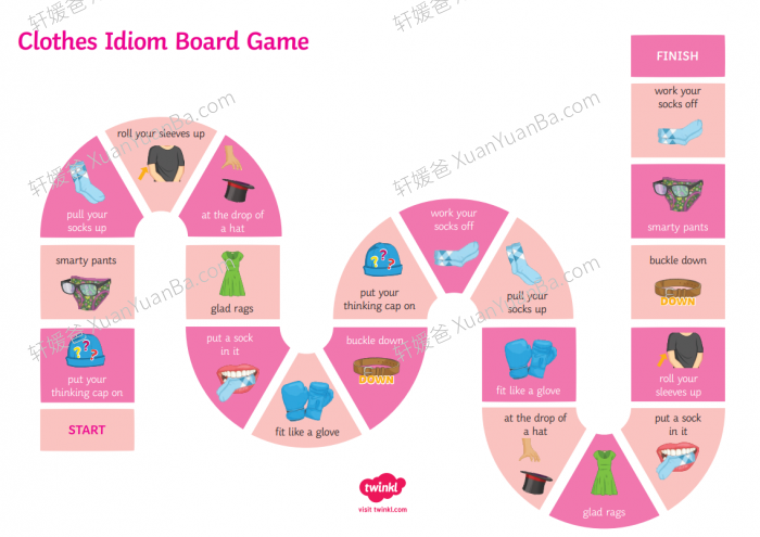 《Twinkl主题桌游》英语数学主题互动桌游英文教具PDF 百度云网盘下载