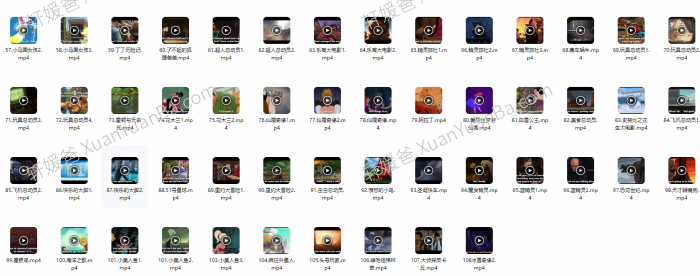 《108部英文动画电影》看电影学英语 台词本+音频+视频 中英文字幕 百度云网盘下载