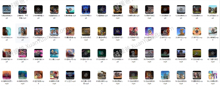 《108部英文动画电影》看电影学英语 台词本+音频+视频 中英文字幕 百度云网盘下载