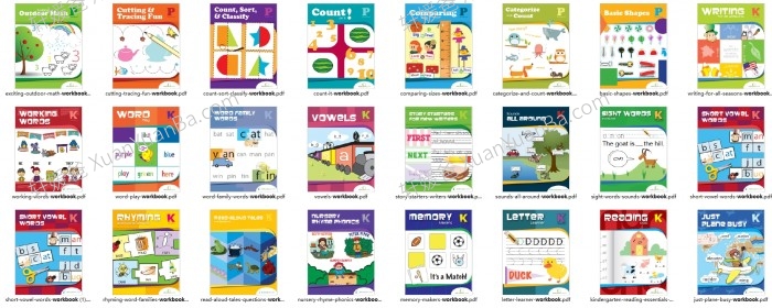 《国外Education付费多级别英文练习册 Workbook P-5》368册幼儿-5年级 数学社会科学阅读与写作PDF 百度云网盘下载