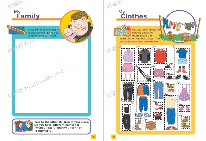 《All About me Activity Book》32页国外精美小学英语自我介绍素材PDF 百度云网盘下载
