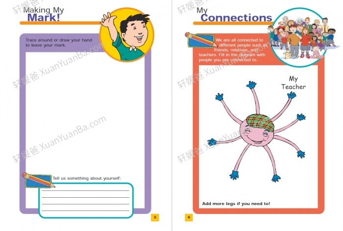 《All About me Activity Book》32页国外精美小学英语自我介绍素材PDF 百度云网盘下载