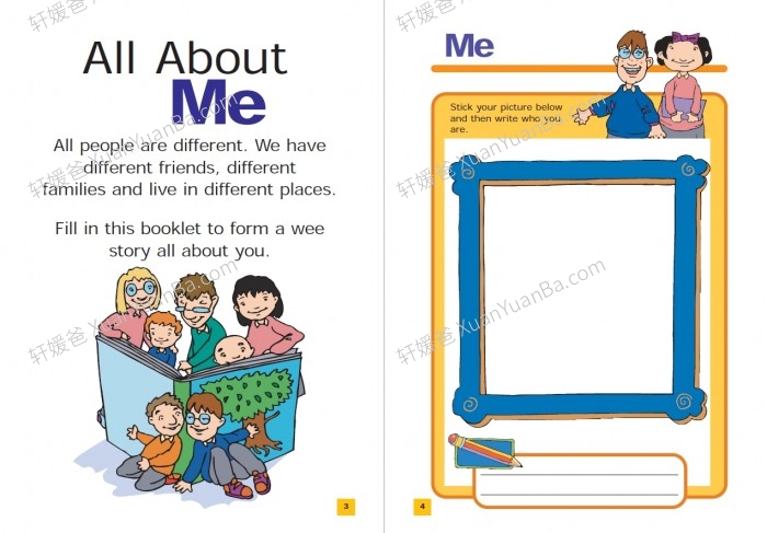 《All About me Activity Book》32页国外精美小学英语自我介绍素材PDF 百度云网盘下载