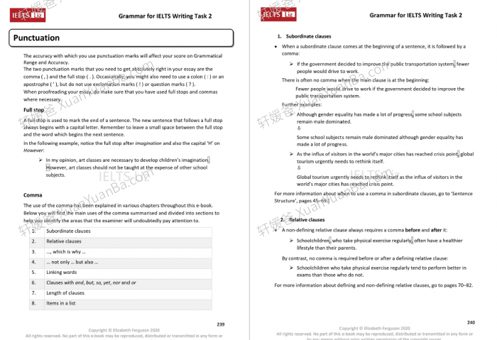 《雅思 IELTS grammar for ielts writing task2》写作任务2PDF 百度云网盘下载