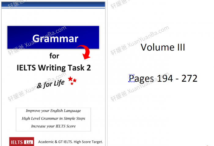 《雅思 IELTS grammar for ielts writing task2》写作任务2PDF 百度云网盘下载