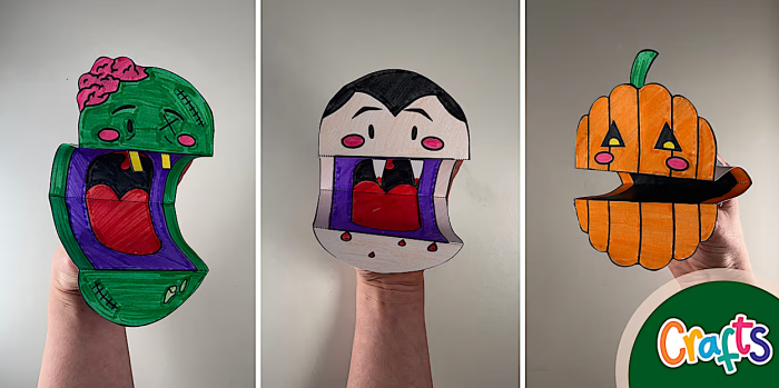 《Halloween Hand Puppets》🎃万圣节必做!超可爱手指玩偶手工来啦~PDF 百度云网盘下载