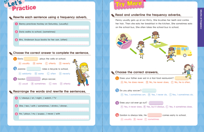 【频率副词专项训练】6页玩转always/sometimes/never！ PDF百度云网盘下载