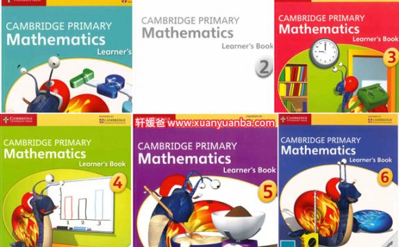《Cambridge Primary Mathematics learner’s book G1-G6》剑桥小学数学 百度云网盘下载