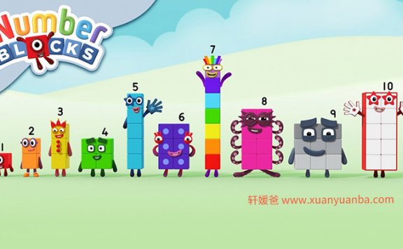 《数字积木Numberblocks全90集1-4季》英文版数学启蒙动画片 百度云网盘下载