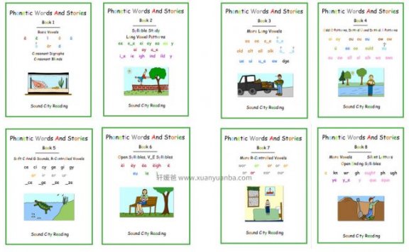 《Phonics Patterns And Stories系列》自然拼读+高频词作业纸 百度云网盘下载