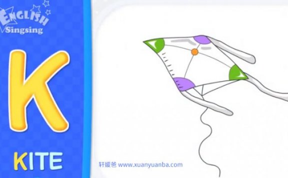 《Phonics Learn English A to Z》自然拼读动画 MP4视频格式 百度云网盘