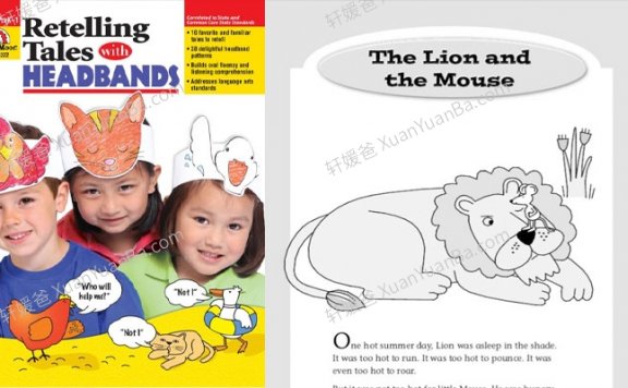 《Retelling Tales With Headbands G-PreK-1 》复述故事手工活动册艺术涵PDF 百度云网盘下载