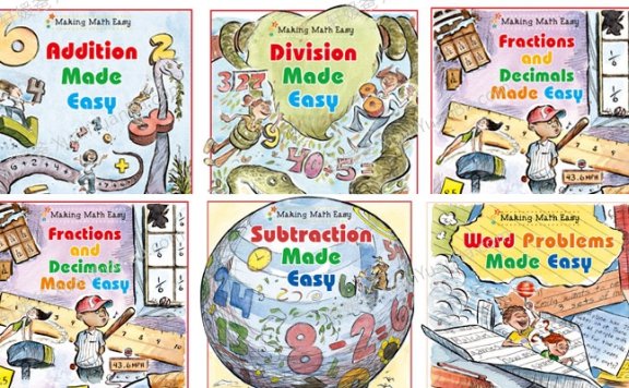 《Making Math Easy》轻松学数学小学生美语数学思维桥梁书PDF 百度云网盘下载