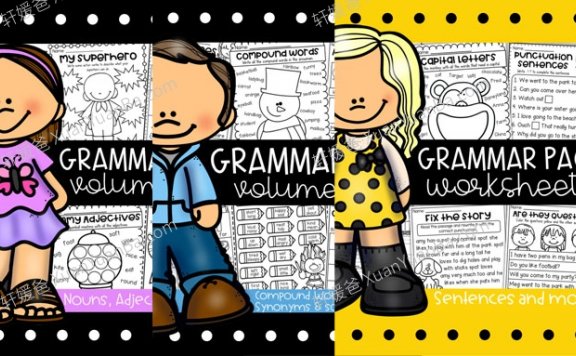 《Grammar Worksheet Bundle》语法练习册3册PDF 百度云网盘下载