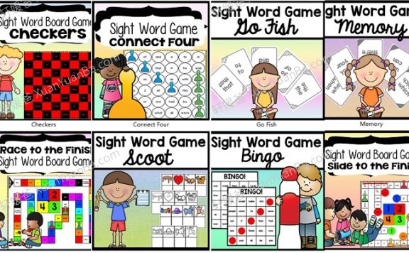 《Sight Word Activities Game》英文高频词游戏12套 PDF 百度云网盘下载