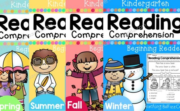 《Kindergarten Reading Comprehension》四季英文阅读理解作业纸练习册素材PDF 百度云网盘下载