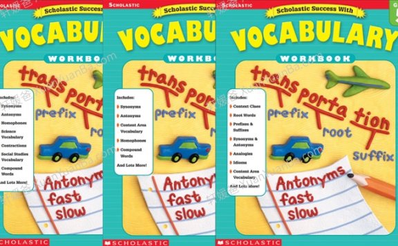 《Success With Vocabulary1-5》小学生词汇英文练习册5册PDF 百度云网盘下载