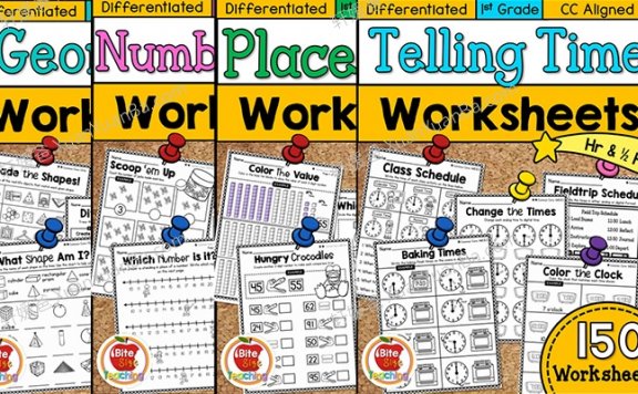 《First Grade Math WORKSHE》数学启蒙练习册四册练习册PDF 百度云网盘下载