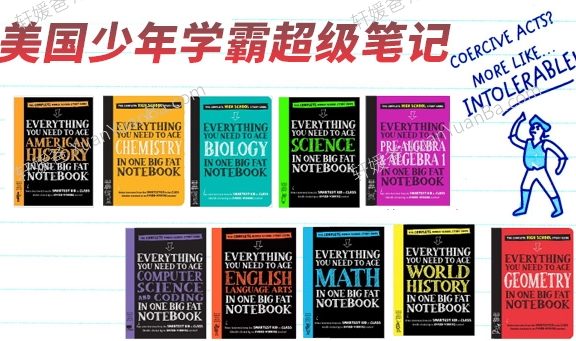《Everything You Need to Ace》十册美国少年学霸超级笔记PDF 百度云网盘下载