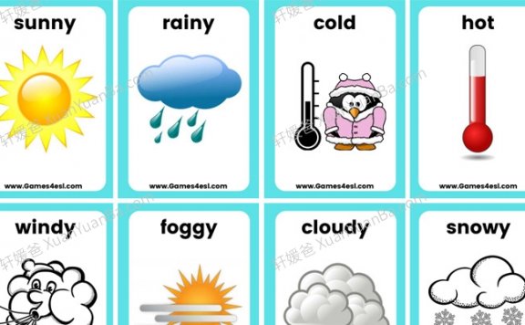 《34个主题英文闪卡》英语启蒙单词卡学生+教师版 PDF 百度云网盘下载