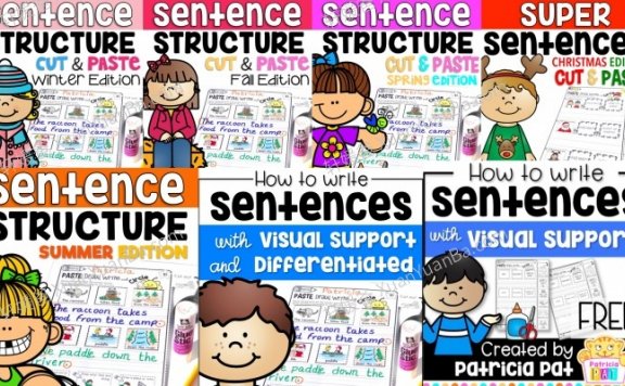 《How to Write Sentences Bundle》小学英文句型写作专项练习册全7册PDF 百度云网盘下载