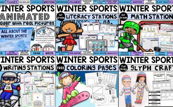 《Winter Sports Beijing 2022》北京冬奥会主题练习纸PDF 百度云网盘下载