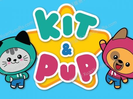 《吉吉猫和皮皮狗 Kit and Pup》 英文动画片第一季全52集带英文字幕MP4 百度网盘下载