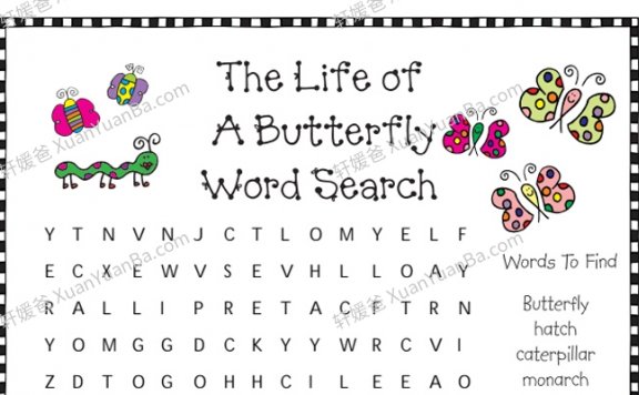 《NATURE WORD SEARCHES》6份自然主题找词圈出来词汇练习PDF 百度云网盘下载