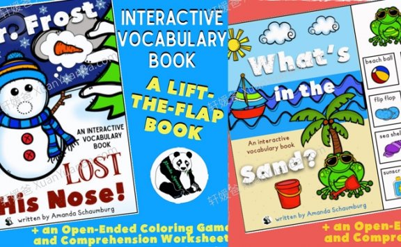 《Lift-a-Flap Interactive Book BUNDLE#1》互动翻翻书英文手工素材12册PDF 百度云网盘下载