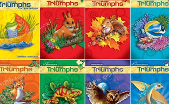 《Reading Triumphs 突破阅读K-G6》7个级别美国小学英文阅读教材+练习册+教师书+评估 百度云网盘下载